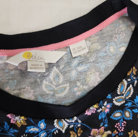 Boden Lucinda Jersey Midi Dress in Summer Chintz Floral size 16/18R - Picture 4 of 5